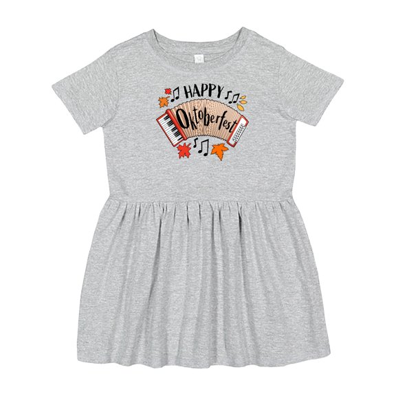 Inktastic Happy Oktoberfest- Accordian Girls Toddler Dress