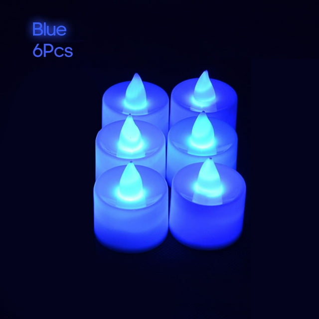 Amdohai 6/12Pcs Electric Led Candle Lamp Flameless Tealight Candles for Home Party