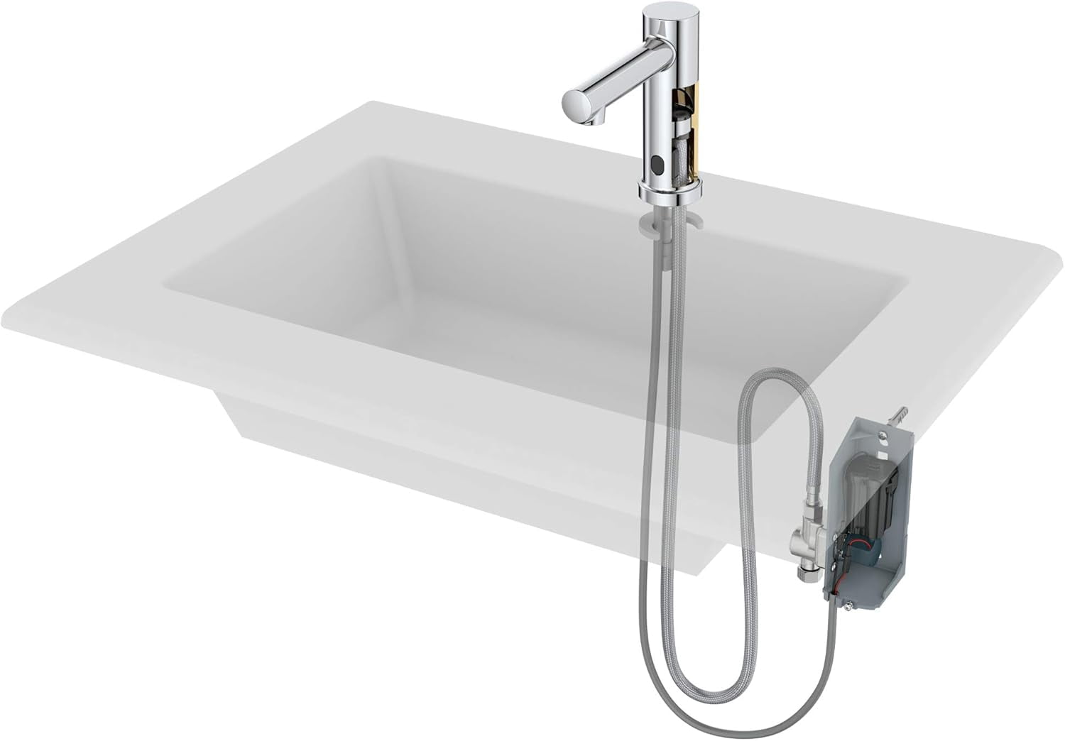 Moen 8559BL Align M-Power Electronic Touchless Hands-Free Sensor-Operated Modern Bathroom Sink Faucet, Matte Black