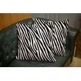 thumbnail image 5 of Set of 2 Zebra Print Animal Skin Tiger Stripes Abstract Pattern Line Background Fabric Amazing Throw Pillow Covers 18X18 Inch Decorative Pillow Cases for Couch Bedroom Living Room, 5 of 6