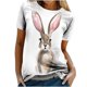 thumbnail image 1 of Tops de moda para mujer, divertidas camisetas informales holgadas con estampado, blusa, camisa estampada Fridja bn2012, 1 of 9
