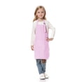 thumbnail image 1 of TOPTIE Kids Aprons with Pocket & Adjustable Strap, Child Chef Bib Apron for Kitchen Cooking Baking Painting-Light Pink-XL, 1 of 8