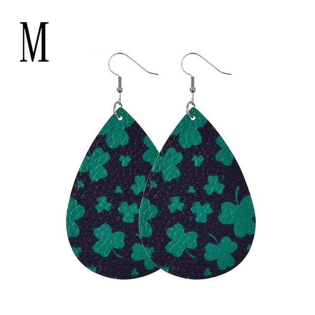 Pendientes para mujer, regalos para mujer, pendientes de San Patricio, pendientes verdes en forma de gota, joyería, regalo festivo para mujer, pendientes de moda.