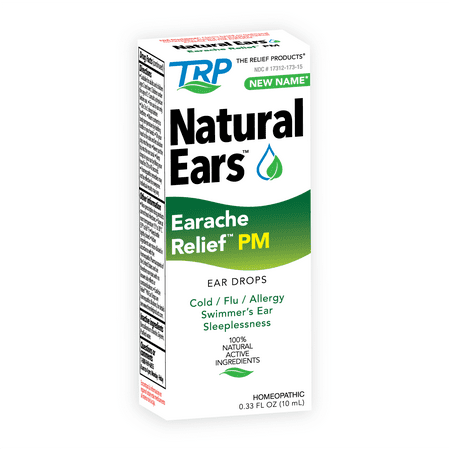 The Relief Products, Natural Ears, Earache Relief® PM Ear Drops, 1 Count, 0.33 oz