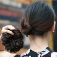thumbnail image 4 of Anvazise Synthetic Fiber Curly Chignon Fake Hair Extension Bun Wig Hairpiece for Women Off Black One Size, 4 of 13