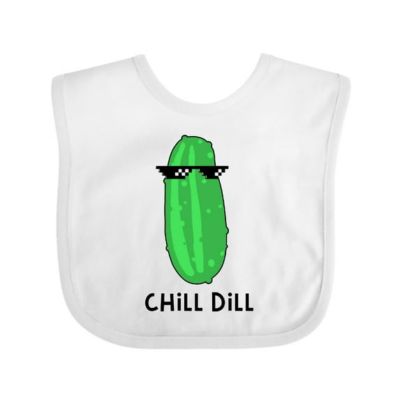 Inktastic Chill Dill Boys or Girls Baby Bib