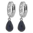 thumbnail image 1 of Galaxy Gold 14k White Gold Diamond Earrings with Sapphires, 1 of 1