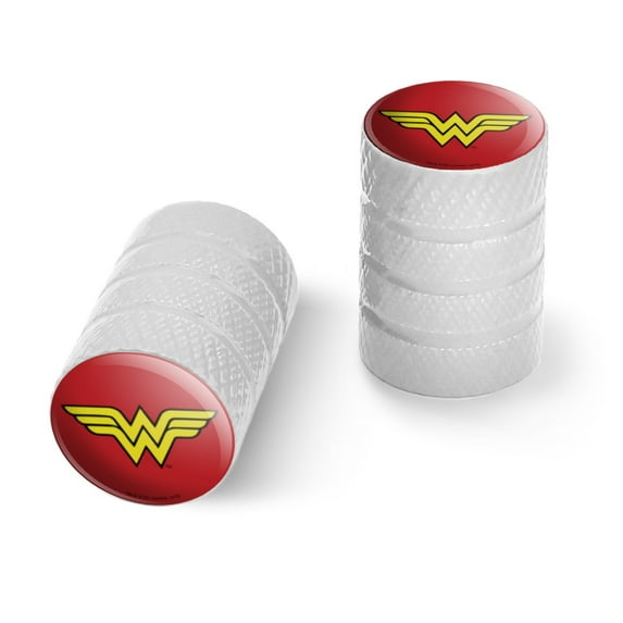 Wonder Woman Classic Logo Motorcycle Bicycle Bike Tire Rim Wheel Aluminum Valve Stem Caps