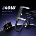 thumbnail image 2 of Yippzo Invisible Holder Charger Cable with Stand, 240w Fast Charging Cord with Built-in Phone Stand, 2-in-1 Charging Cable with Type C and Folding Phone Holder, 2 of 7