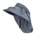 thumbnail image 2 of Sombrero con visera de abanico, transpirable, ligero, de ala ancha, para ciclismo, deportes al aire libre y senderismo. Gris oscuro, 2 of 9