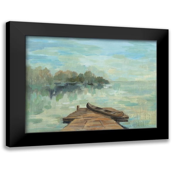 Vassileva, Silvia 14x12 Black Modern Framed Museum Art Print Titled - Lakeside Retreat II no Wood