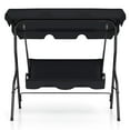 thumbnail image 4 of Hamaca Columpio Costway 3 Asientos Patio Estructura de Acero Acolchada Negro, 4 of 4