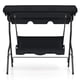 thumbnail image 4 of Hamaca Columpio Costway 3 Asientos Patio Estructura de Acero Acolchada Negro, 4 of 4