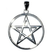 7/8" Pentagram sterling pendant