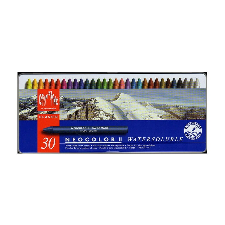 Caran d'Ache, Neocolor II Crayons, 40 Colors - Walmart.com
