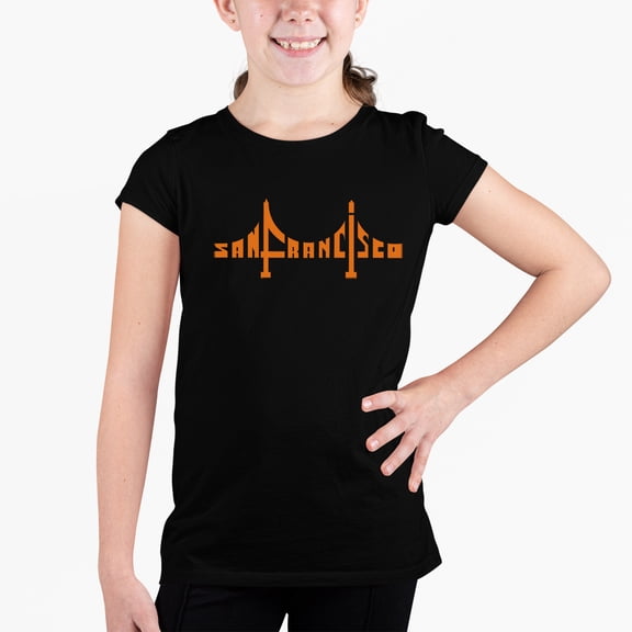 Girl's Word Art T-shirt - San Francisco Bridge