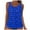 Blue, variant on cocolona Womens Plus Size Tankini Tops Built-in Bra Bathing Suit Tops Casual Loose Polka Print Blouson Swimsuits Tops