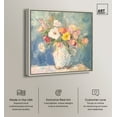 thumbnail image 2 of Vase Of Spring Flowers Chic Farmhouse Canvas Wall Art by Art Remedy, Silver Floater Frame, 16"x16", 2 of 7