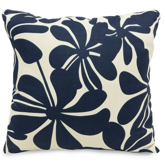 Navy Blue Plantation Large Pillow 20x20
