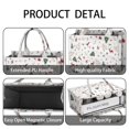 thumbnail image 4 of Large Capacity Tote Bag,White Christmas Reindeer Pattern Handbag Fashion Luxury Tote Bag,15.7"x13"x 5.1" Inches,Laptop Compatible, 4 of 6