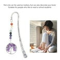 thumbnail image 3 of Chakra  Bookmark,Colorful  Bead Decor Bookmark Delicate Surfaces Beading Bookmarks Antique Copper Metal Book Mark For Student Or Teacher, 3 of 8
