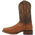 thumbnail image 3 of Dan Post Boots Mens Alamosa Embroidered Ostrich Square Toe Pull On Cowboy, 3 of 5
