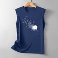 thumbnail image 5 of ALLLIST Tops for Women Trendy Blue Crew Neck Sleeveless Floral Tank Tops Tank XXL, 5 of 5
