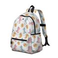 thumbnail image 2 of Dinosaur and Floral White Pattern Cute School Backpack with Padded Back and Adjustable Shoulder Straps 13.4"x11"x4.7", 2 of 5