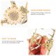 thumbnail image 3 of unbranded 2Ud Clips De Garra Doradas Con De Girasol Accesorios Para Femenino, 3 of 6