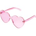 thumbnail image 1 of Gafas de sol en forma de corazón Sin montura Gafas de corazón transparente Favores de fiesta oso de fresa  Hogar, 1 of 5