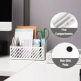 thumbnail image 5 of Mind Reader Desktop Organizer and Mail Sorter, Five Compartments, Office Supplies and Accessories, Metal, White, 5 of 8