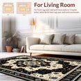 thumbnail image 2 of Ultra Soft Area Rug, Eclectic Earth Tone, Non Slip, Stain Resistant, Washable Area Rugs for Living Room, Bedroom(Black, 5X7), 2 of 8