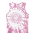thumbnail image 4 of Spazoro Little and Big Girls Tank Tops Undershirts, Summer Tie Dye Sleeveless Breathable Camisole for Kids Girls Boys Pink Size 3 T, 4 of 6