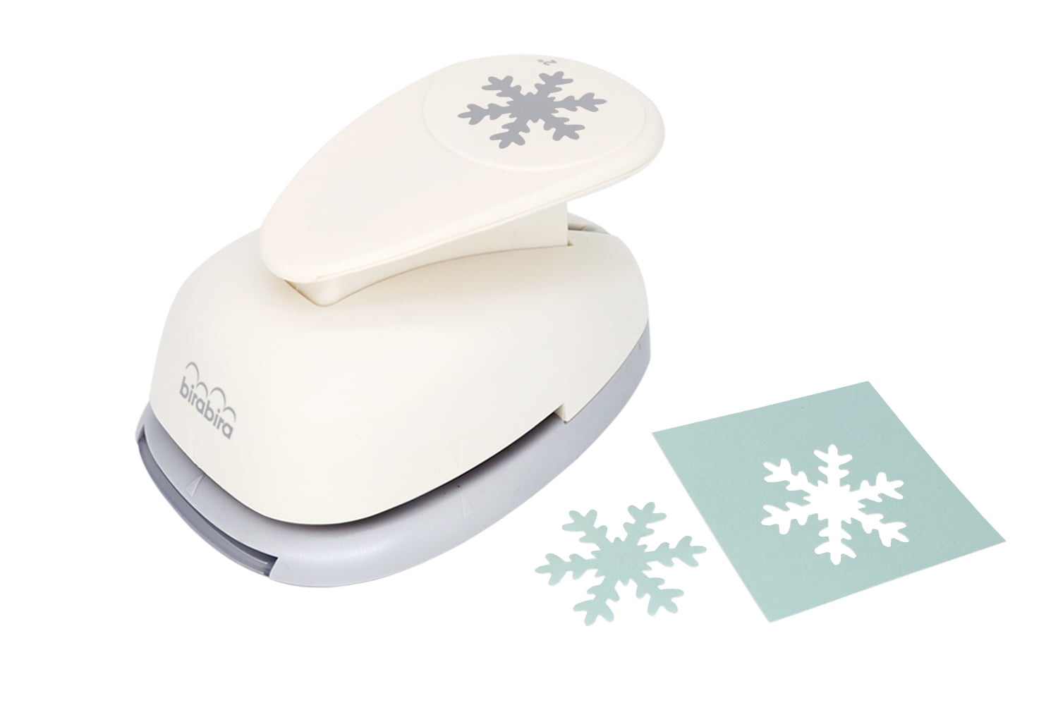 Bira Craft 2 inch Snowflake 3 Lever Action Craft Punch Christmas Punch for Paper Crafting Scrapbooking