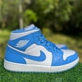 thumbnail image 1 of Jordan Air Jordan 1 Mid UNC 2013 Coups de Pied, 1 of 5