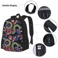 thumbnail image 3 of Easygdp Snake And Flower Mochila para Niños y Niñas con Set de Caja de Almuerzo y Estuche para Lápices 3 en 1, Mochila Escolar Estampada para Adolescentes, 3 of 7