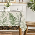 thumbnail image 4 of Spring Tablecloth 60×120 Inch Rectangular, Plants Wild Fern Beige Washable Table Cover for Party Picnic Dinner Decor, 4 of 6
