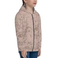 thumbnail image 5 of Kdxio Rose Gold Marble Texture Pattern Kids Boys Girls Zip Up Hoodie 3D Printed Hooded Sweatshirt Hoody Coat with Pocket 7-12 Y-Small, 5 of 6