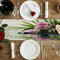 thumbnail image 4 of Tiveruda Table Runner Boho Table Runner Zen Spa Stones Bohemian Boho Outdoor Table Runner Decoration for Indoor Outdoor Home Dinner Party Wedding Decor 13 x 36 Inch, 4 of 9