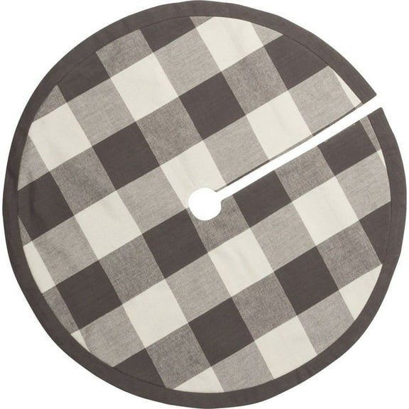 Christmas Buffalo Check Med Tree Skirt Holiday Entertain 39782