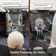 thumbnail image 2 of Funda de asiento para perros VIVAGLORY para asiento trasero con ventana de malla negra, 2 of 7