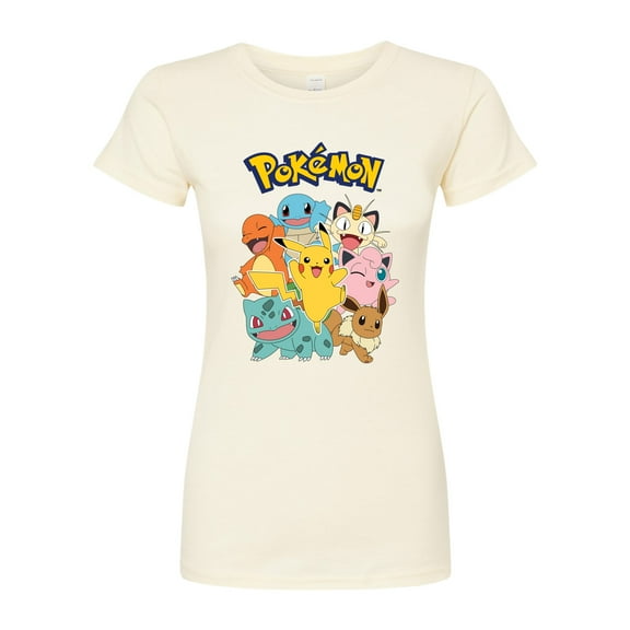 Pokémon - Pokémon Character Group - Juniors Fitted Graphic T-Shirt