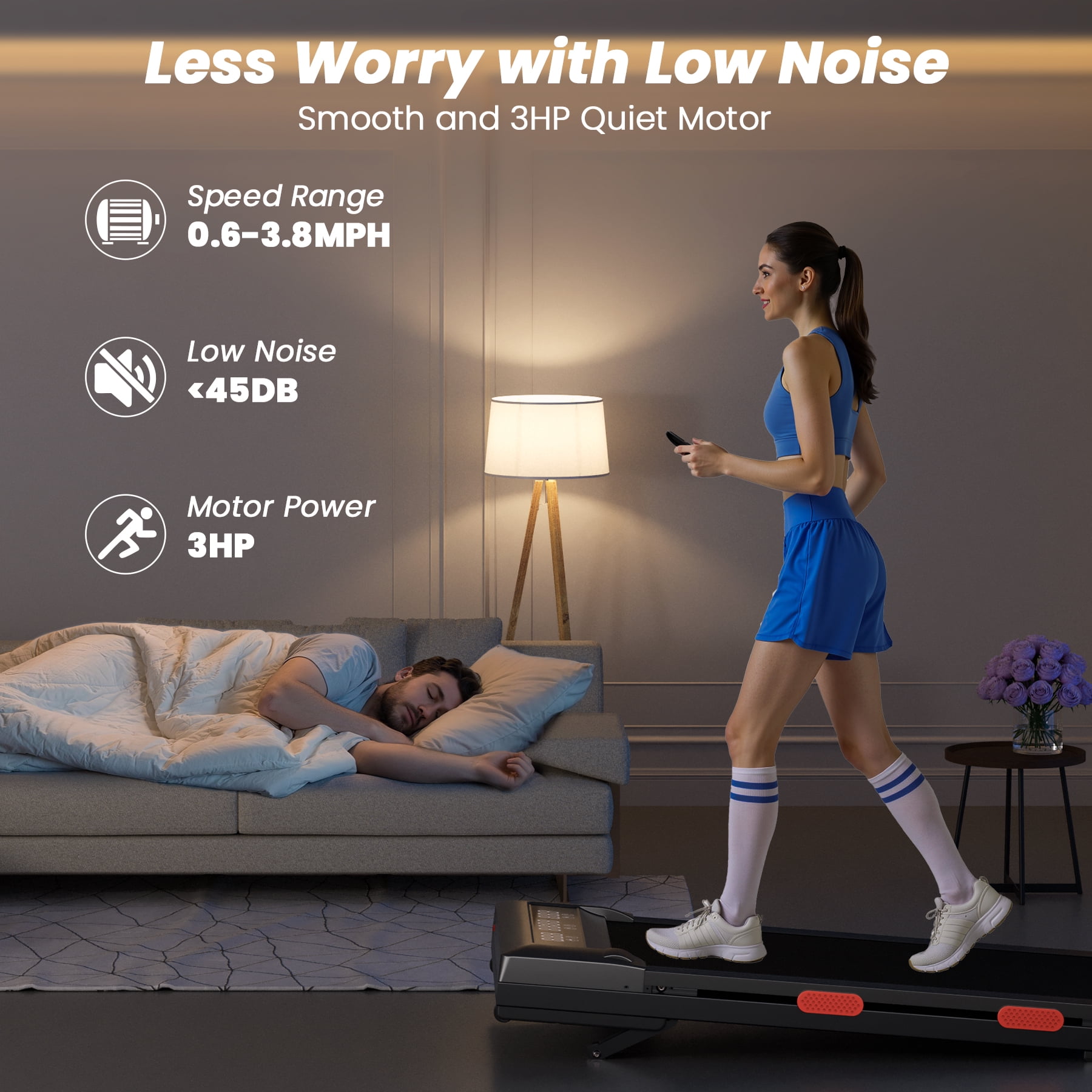 Sundorei Pro Desk Exercise Treadmills