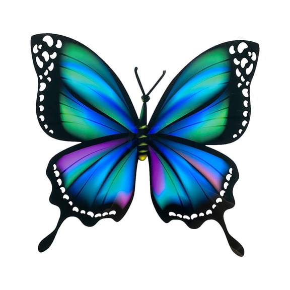 HCTSHG Purple Butterfly Wall Decals, Removable Butterfly and Flower Wall Stickers, Peel and Stick Wall Decor for Girls Bedroom, Bathroom, Nursery, and Playroom, Easy to Apply and Remove