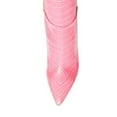 thumbnail image 4 of Steve Madden Idina Pink Crocodile Stiletto Heel Pointed Toe Kee High Dress Boots (Pink Crocodile, 11), 4 of 7