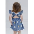 thumbnail image 4 of Disney Minnie Mouse Floral Little Girls Chambray Skater Dress Flowers 7-8, 4 of 5