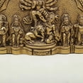 thumbnail image 4 of 7" Brass Wall Hanging Plate of Goddess Durga with Ganesha, Lakshmi, Saraswati and Karttikeya, 4 of 4