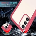thumbnail image 5 of Compatible with Samsung Galaxy S23 Plus Case for Women Men, Shockproof Samsung Galaxy S23 Plus Protective Case Clear Phone Case Support Wireless Charging Cases (Rose Red), 5 of 14