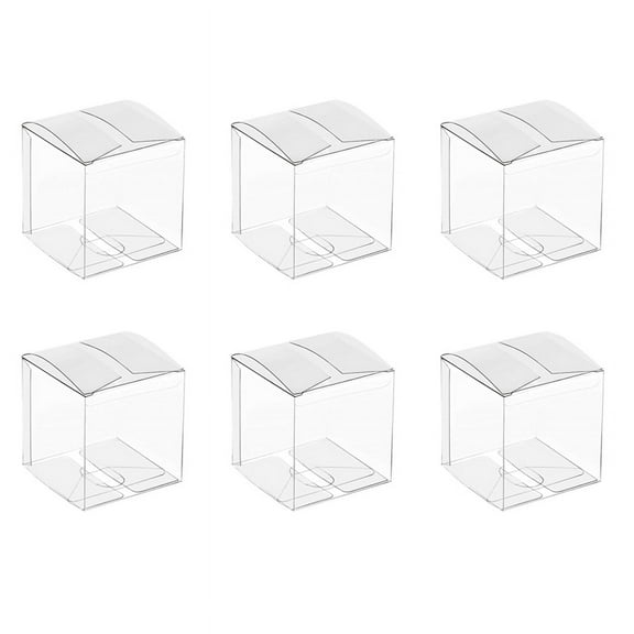 300Pcs Clear Plastic Boxes for Gifts Packing Box Gift Packaging Transparent Candy Box Wedding Gift Boxes Favors