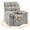 Grey, variant on M optimized Rocking Recliner Chair with Vibration Massage & Heat, 360° Swivel Oversized Rocker Recliner with Side Pocket for Living Room, Bedroom & Nursery